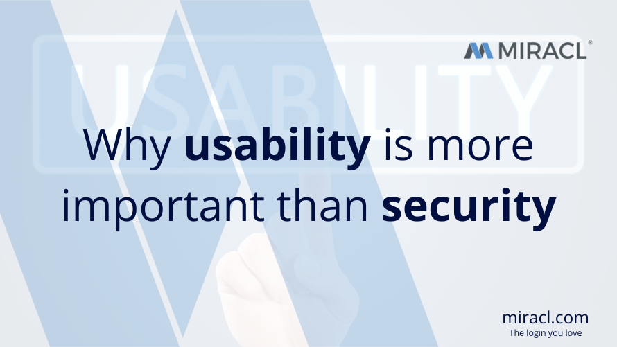 Usability more important than security