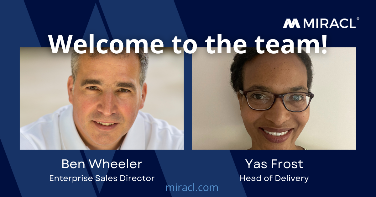 MIRACL Welcomes Yasmeen Frost and Ben Wheler