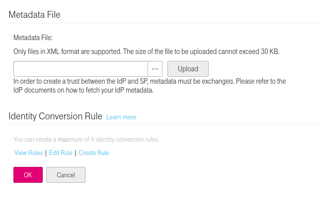Metadata File Upload